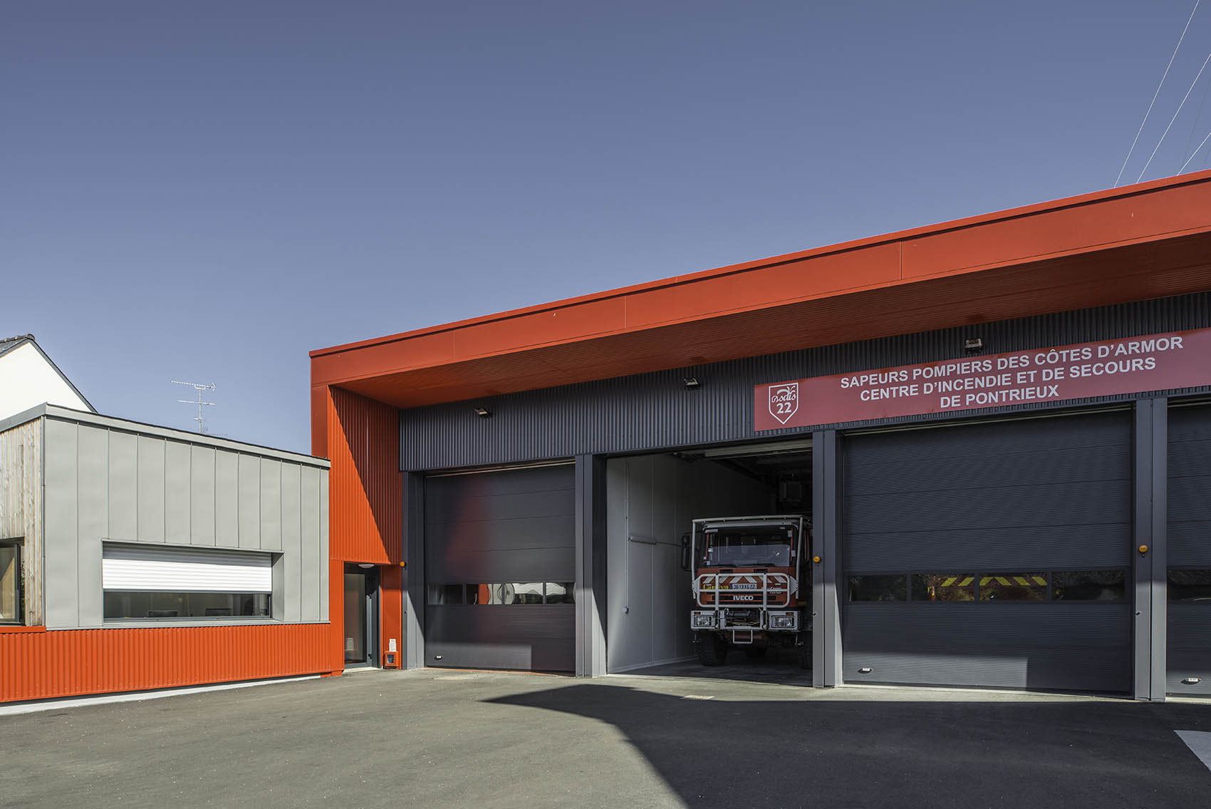 du centre d'incendie et de secours de la ville de Pontrieux